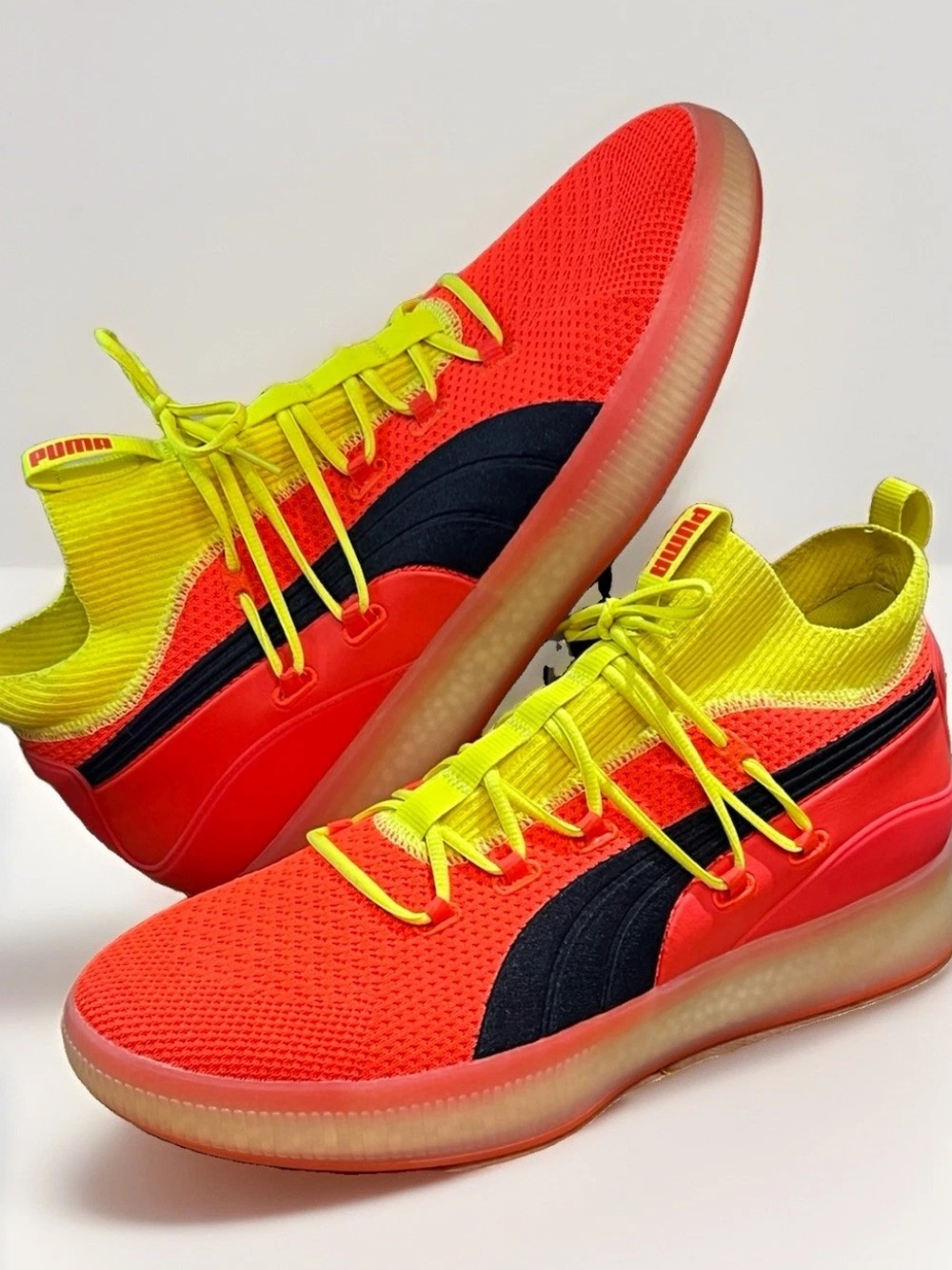 Puma Clyde Court Disrupt Red Blast Mens Size 15 Basketball Shoes